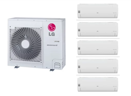 Kit Pompe à Chaleur LG Multisplit Air Air avec 5 Muraux R32 10 KW